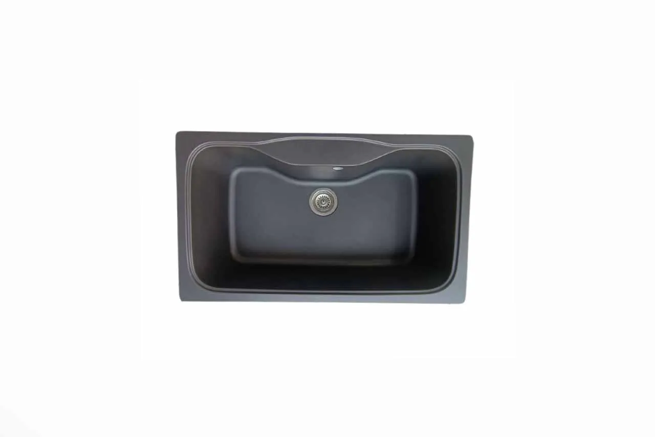 سینک ظرفشویی گرانیتی مدل H204 - نمای زاویه دار